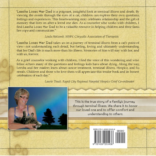 Back Cover -- Leesha Loses Her Dad