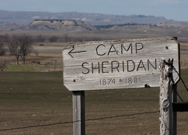 Sign for Camp Sheridan on Beaver Creek Road