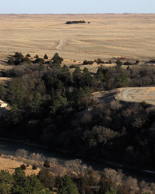 Sweeping View of the Niobrara Prairie and River Canyon