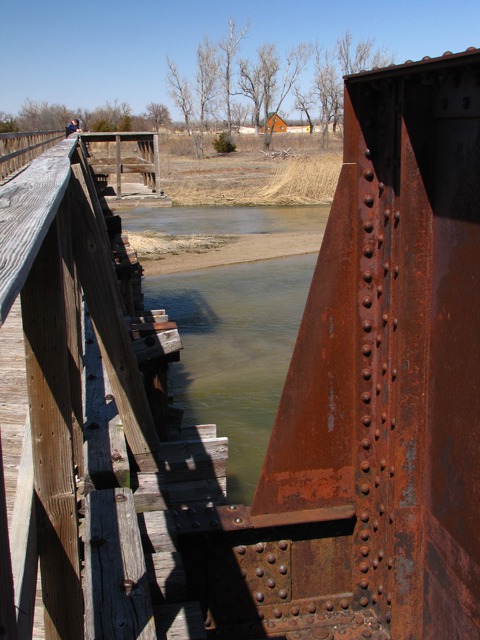 Rails to Trails Bridge Structure Over the Platte River