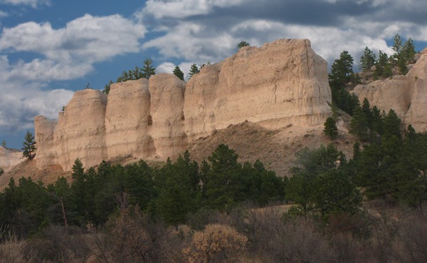 Rock Formations Along Wounded Knee Creek