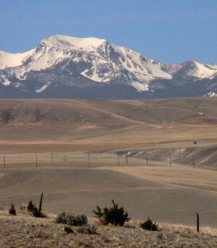 Hollowtop Mountain (Elevation 10,604 feet) in the Tobacco Root Range