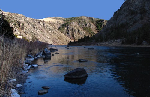 Bear Trap and the Madison River Near Wilderness Boundary
