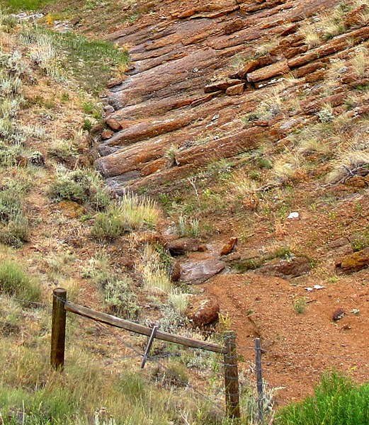 Rock Incline Gully and Fence