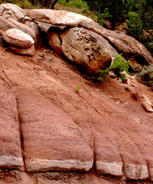 Boulders and Red Sandstone Along CO HWY 131
