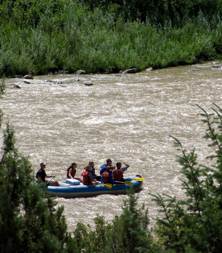 Rafting the Colorado River in Glenwood Canyon