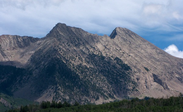 Two Peaks at the Edge of Raggeds Wilderness