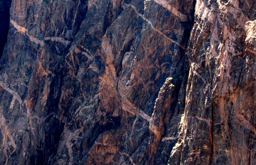 Painted Wall Detail in Black Canyon of the Gunnison National Park CO