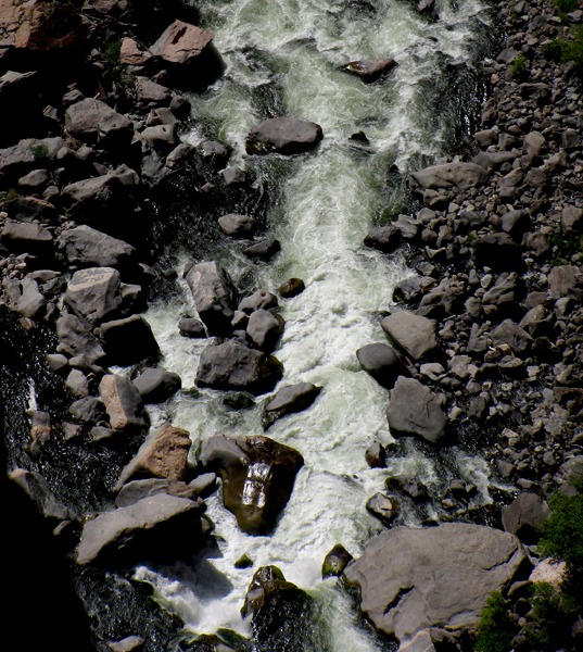 Gunnison River 1500 Feet Down in Black Canyon of the Gunnison National Park CO