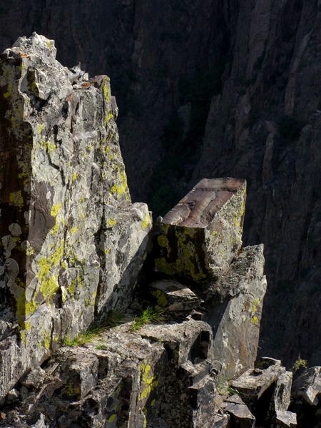 Cliff Edge at Sundown in Black Canyon of the Gunnison National Park CO