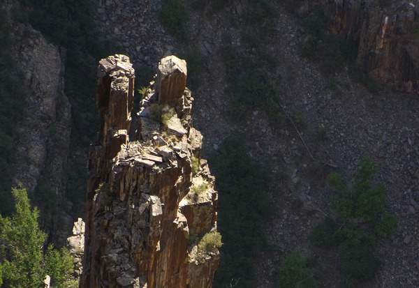 Column in the Canyon in Black Canyon of the Gunnison National Park CO