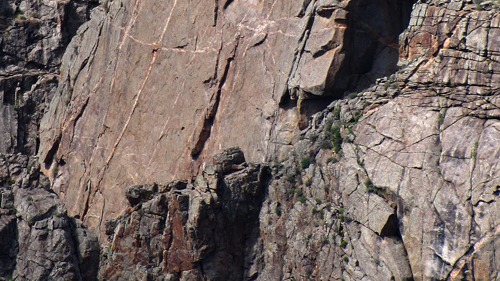 Huge Sloping Slab On Canyon Wall