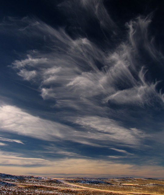 Feather Clouds Over Wyoming Plains