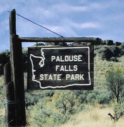 Palouse Falls Park Sign