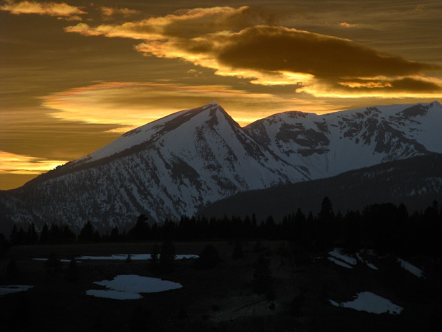 Peak and Ridge at Sundown