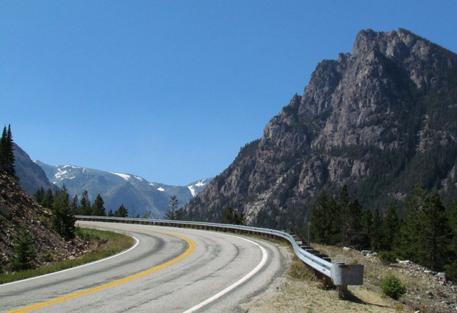 US HWY 212 As It Climbs Out of Rock Creek Canyon