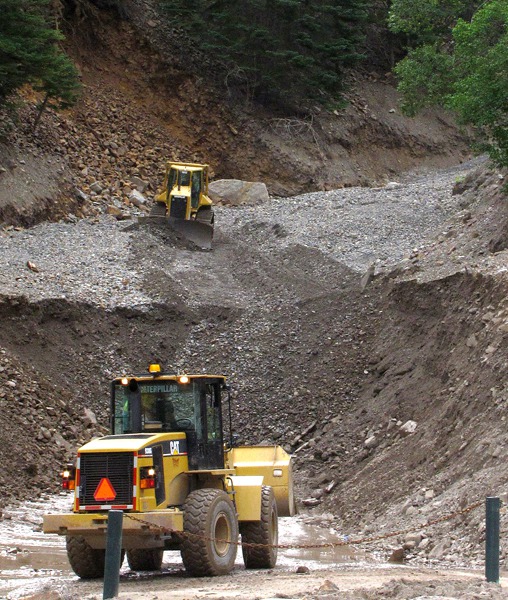 Mining a Creek Bed in Ouray CO