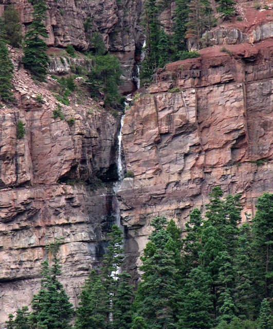 Waterfall at the Edge of Ouray CO
