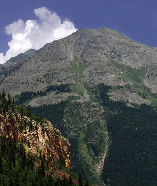 Red Cliff and Tall Peak Northeast of Silverton CO