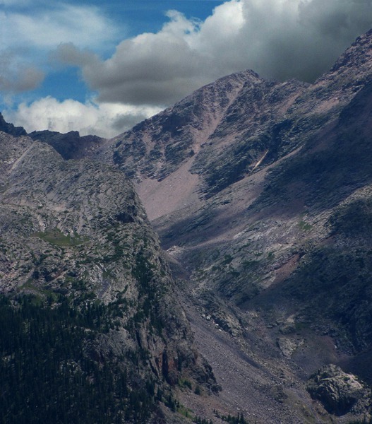 Cirque Canyon East of Lake Electra CO in the Weminuche Wilderness Area CO, Needle Mountains