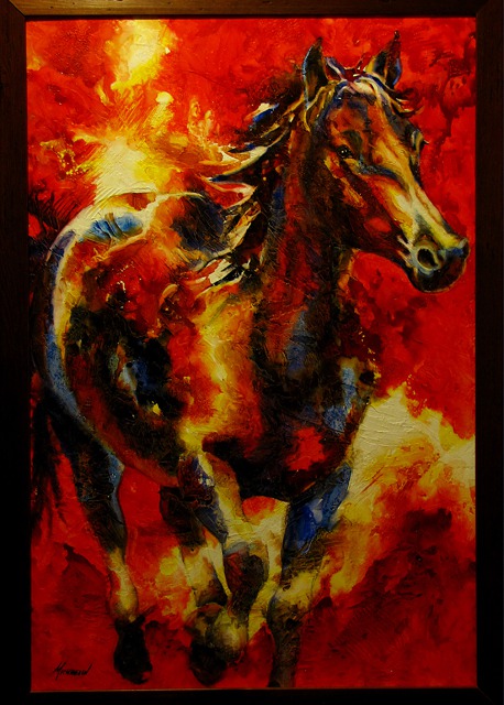 Fiery Horse Painting