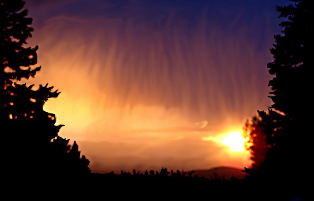 Another Virga Taos Sunset