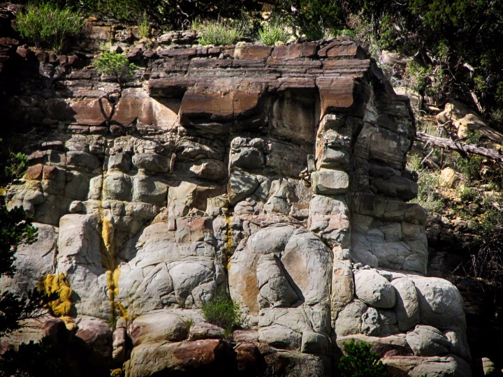 Convoluted Side Wall Formation Just Beyond the Canyon