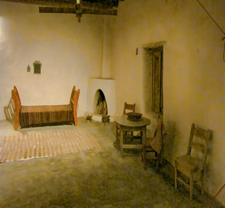 Austere Bedroom in the Martinez Hacienda