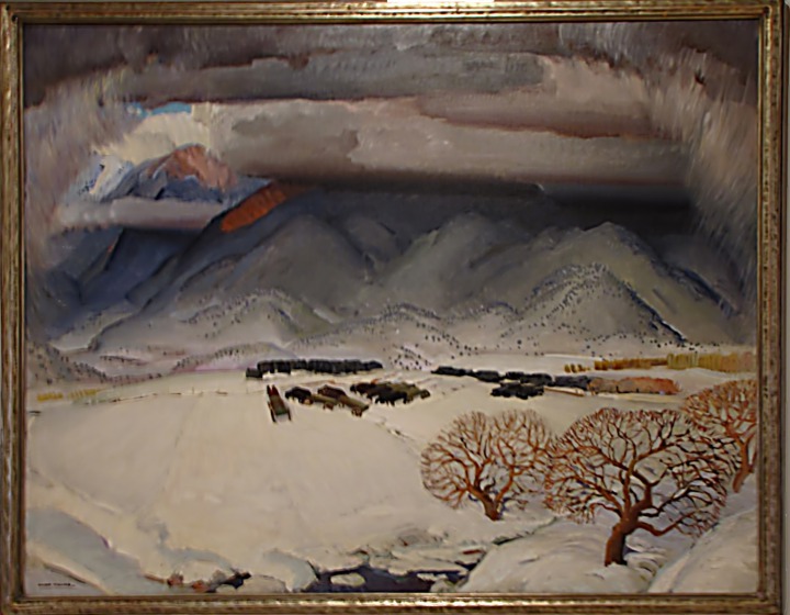 Taos Mountain Painting at Harwood Museum 