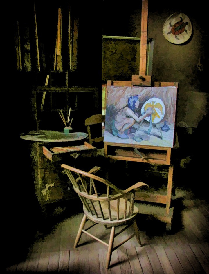 Couse Work in Progress at Easel 