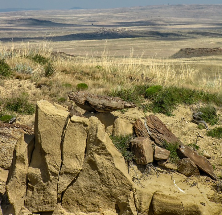 Rock Sentinels Watch Over Prairie