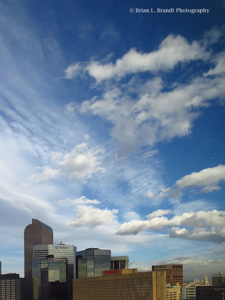 Denver Skyline and Clouds Northeast of the Hyatt House